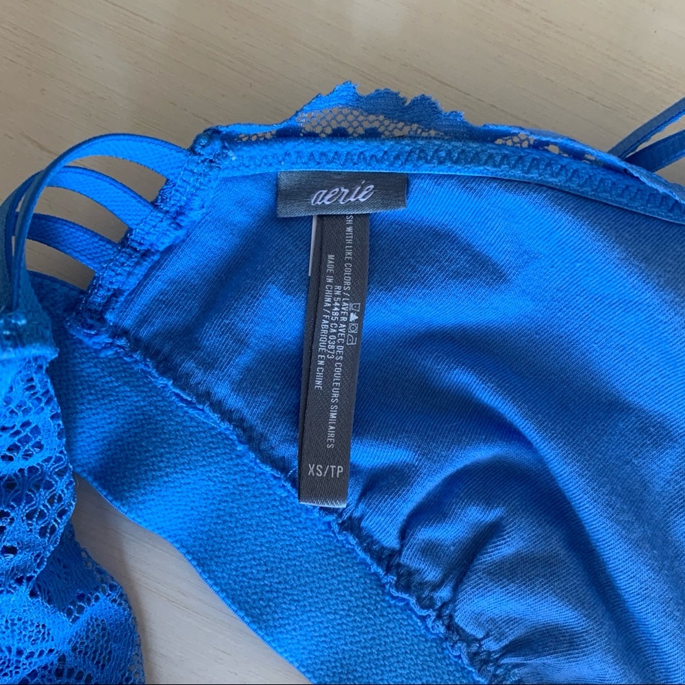 🌸 3/$10 Aerie Light Blue Lace Bralette - Picture 4 of 6